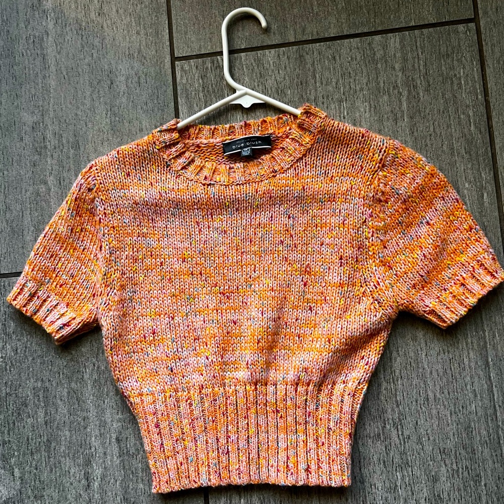 Colorful crop sweater